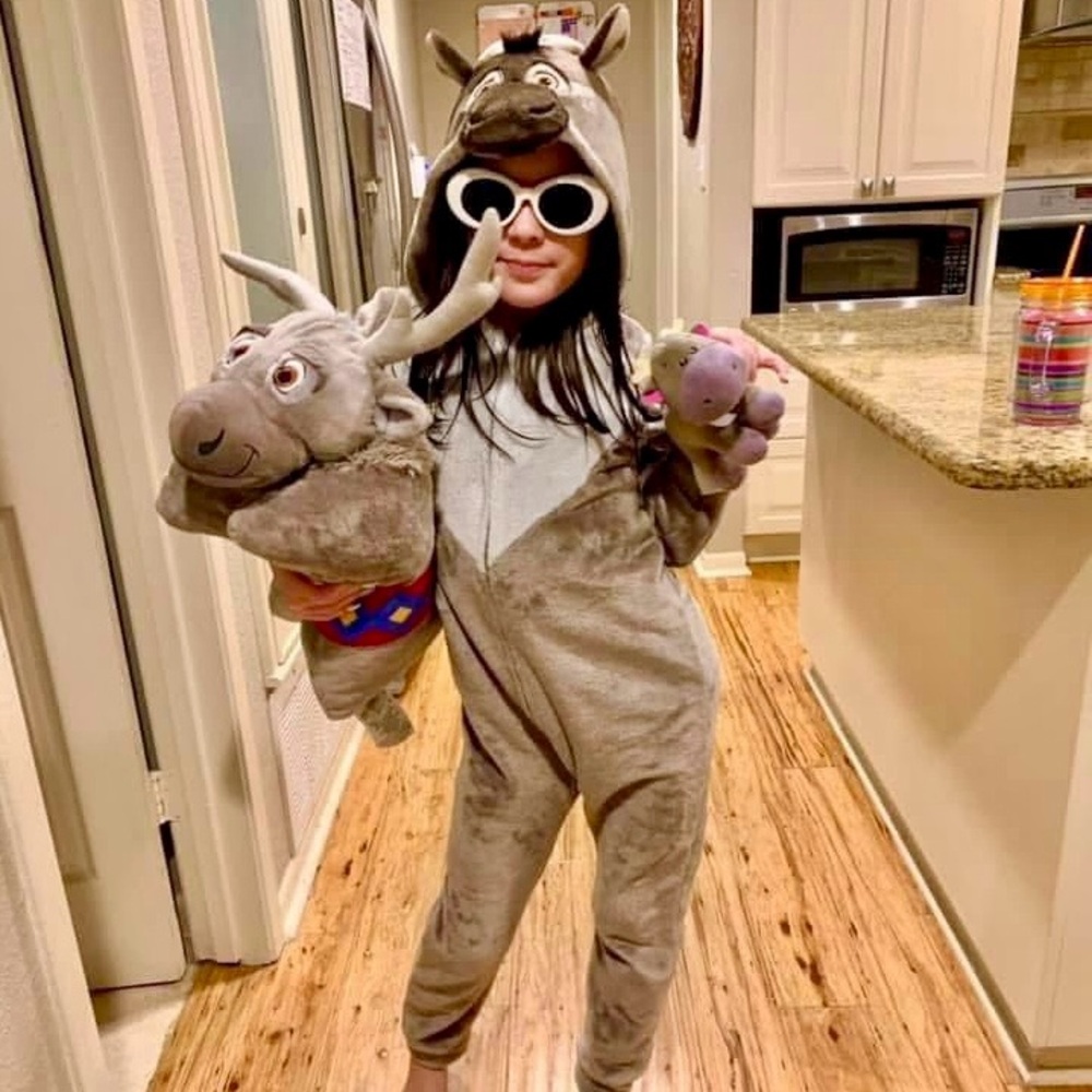 Sven Frozen hooded onesie